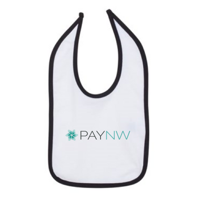 PayNW - Rabbit Skins Infant Contrast Trim Premium Jersey Bib
