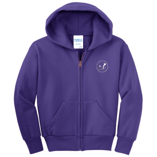 CARE - YOUTH Port & Company Classic Full-Zip Hooded Sweatshirt