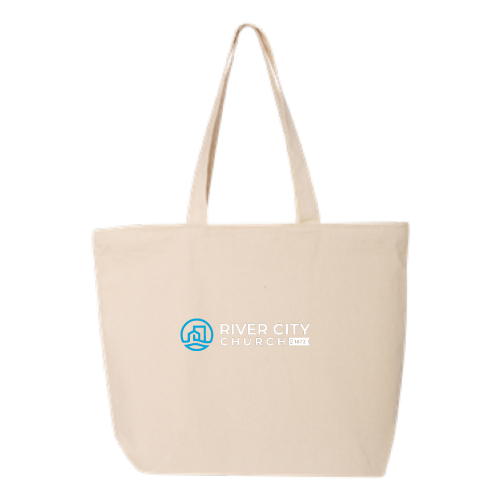 RiverCityChurch - 24.5L Canvas Zippered Tote