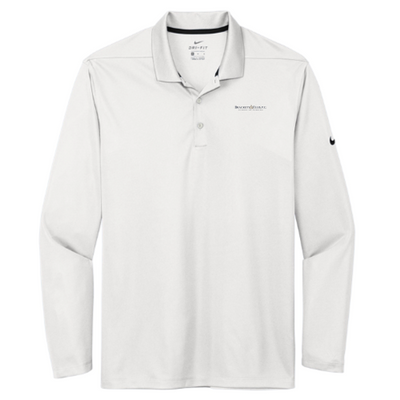 BrackettandEllis - Nike Dri-FIT Micro Pique 2.0 Long Sleeve Polo - White