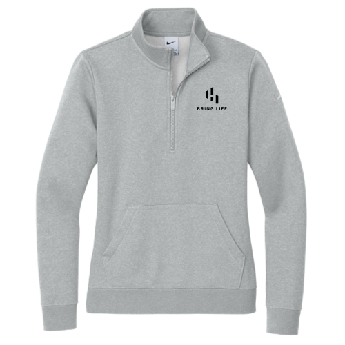 HurleyDev - Nike Ladies Club Fleece Sleeve Swoosh 1/2-Zip NKDX6720