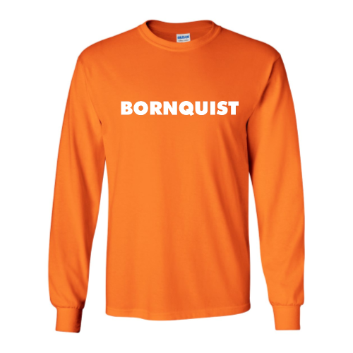 Bornquist - Unisex Cotton Long Sleeve : Gildan - Written Logo