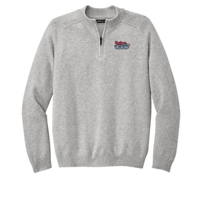 RaytownRecreationPoolAndBilliards - MercerMettle - Men's Quarter-Zip Sweater Grey
