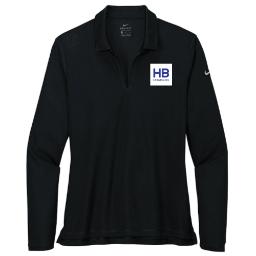HBStrategies - Nike - Ladies Dri-FIT Long Sleeve Polo - v4