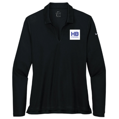 HBStrategies - Nike - Ladies Dri-FIT Long Sleeve Polo - v4