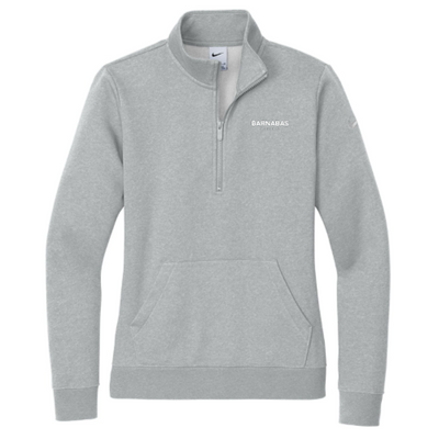 BarnabasCapital - Nike Ladies Club Fleece Sleeve Swoosh 1/2-Zip