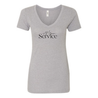 AtYourService - Next Level - Womens V-Neck 1540