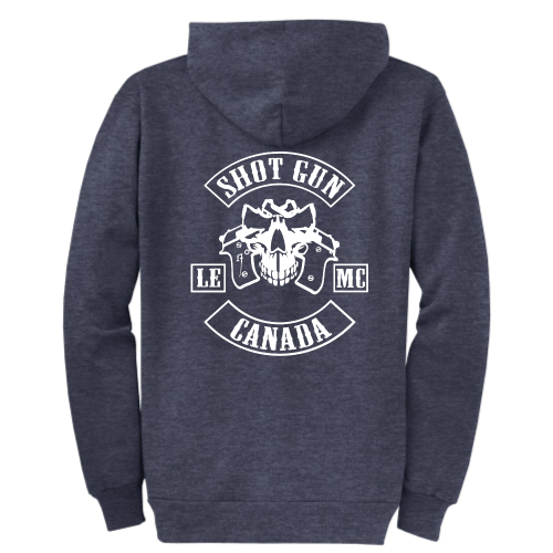ShotGunLawEnforcementMC - Port & Company Classic Full-Zip Hooded Sweatshirt V6 "Canada"