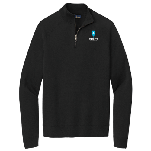 FourKitesCommStore - Brooks Brothers Cotton  Stretch 1/4-Zip Sweater