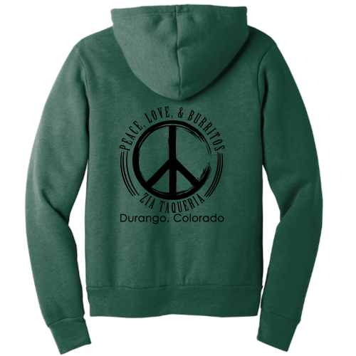 ZiaTaqueria - Unisex Poly/Cotton Hooded Pullover Sweatshirt