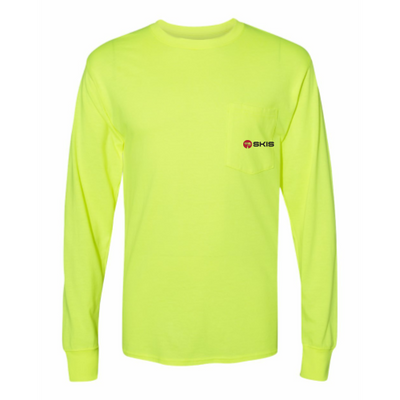 SkisPainting - Workwear Long Sleeve Pocket T-Shirt