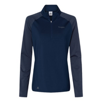 Vanbridge - Women's Stripe Block Quarter-Zip Pullover