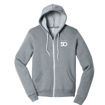 Poynter - Unisex Sponge Fleece Full-Zip Hooded Sweatshirt
