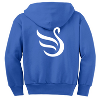 BlueSwan - Port & Company Youth Full-Zip Hooded Sweatshirt