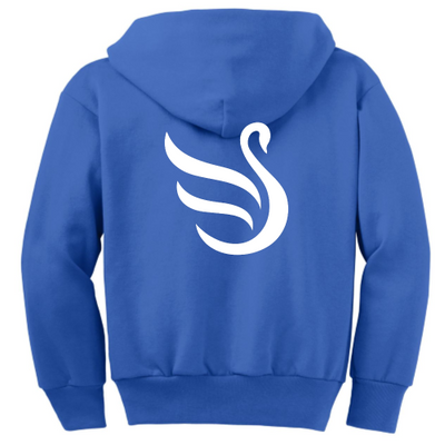 BlueSwan - Port & Company Youth Full-Zip Hooded Sweatshirt