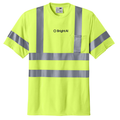 BrightAI - CornerStone ANSI 107 Class 3 Short Sleeve Snag Resistant Reflective T-shirt