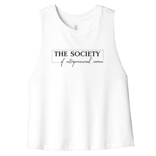 SocietyOfEntrepreneurialWomen(SOEW) - BELLA+CANVAS Women's Racerback Cropped Tank