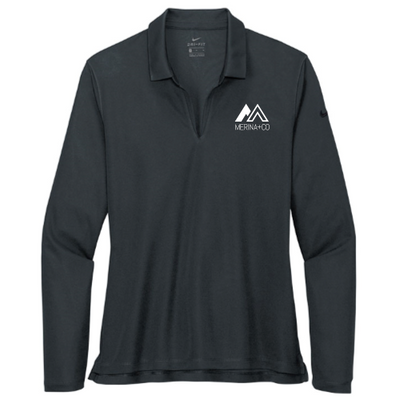 Merina+Co - Nike Ladies Dri-FIT Long Sleeve Polo v2