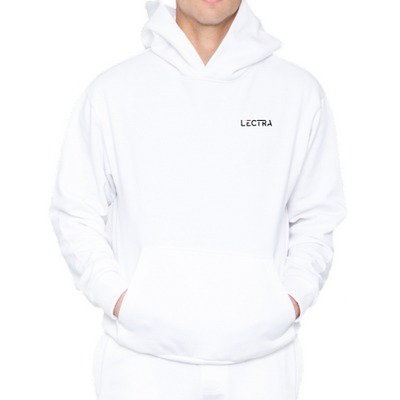 Lectra - Embroidery Urban Pullover Hoodie - White