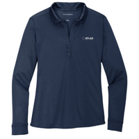 AtlasLiftTech - Port Authority Ladies Silk Touch Performance Long Sleeve Polo