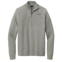 Vanbridge - Brooks Brothers Cotton Stretch 1/4-Zip Sweater - v2