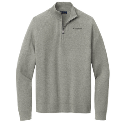 Vanbridge - Brooks Brothers Cotton Stretch 1/4-Zip Sweater - v2