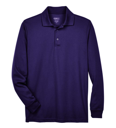 PRINTED - CORE365 Men's Pinnacle Performance Long-Sleeve Pique Polo 88192