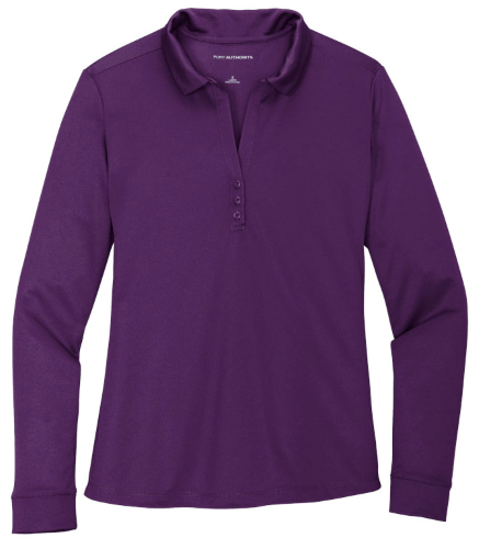 Port Authority Ladies Silk Touch  Performance Long Sleeve Polo L540LS