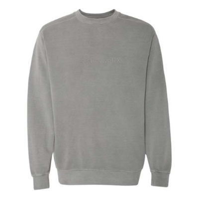 ReviveRX - Embroidery - Comfort Colors Pigment-Dyed Crewneck Sweatshirt - v1