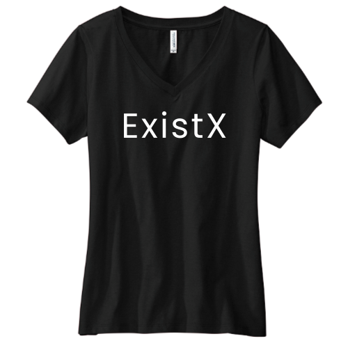 ExistX - Volunteer Knitwear Women's Daily V-Neck Tee USA-Made