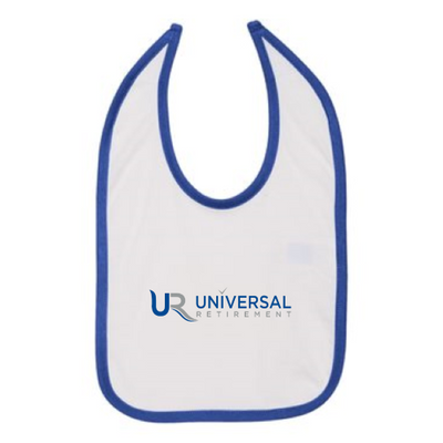 UniversalRetirement - Rabbit Skins - Infant Contrast Trim Premium Jersey Bib