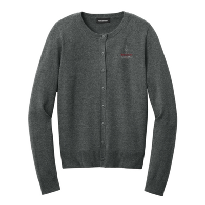 PinkertonIT - Port Authority Women’s Easy Care Crewneck Cardigan Sweater