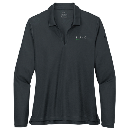 Barings - Nike - Ladies Dri-FIT Long Sleeve Polo