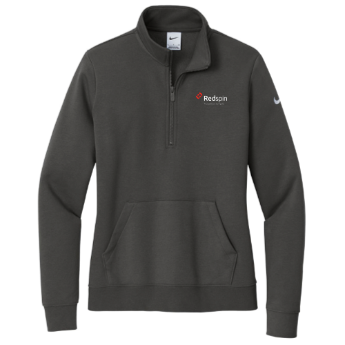 Clearwater Security - Nike Ladies Club Fleece Sleeve Swoosh 1/2-Zip v1