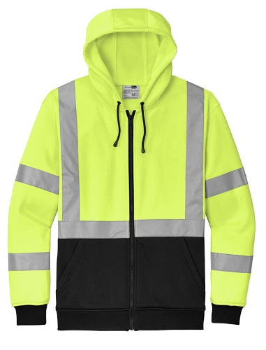 CornerStone A107 Class 3 Heavy-Duty Fleece Full-Zip Hoodie CSF300