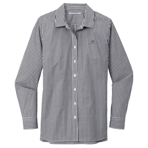 SelectROW - Ladies Broadcloth Gingham Easy Care Shirt