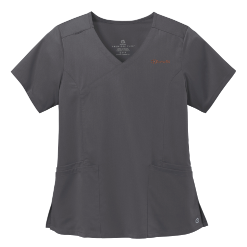 ReviveRXScrubs - Womens Premiere FlexMock Wrap Top