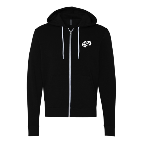 ByersandHarvey - Unisex Sponge Fleece Full-Zip Hooded Sweatshirt - Black