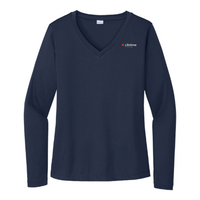Lifetime - Sport-Tek - Ladies' Long Sleeve PosiCharge Competitor V-Neck Tee v2