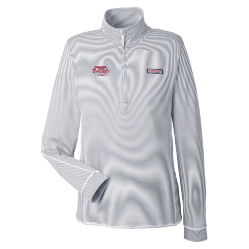 True Master - Ladies Microstripe Sankaty Half-Zip Pullover Vineyard Vines v2