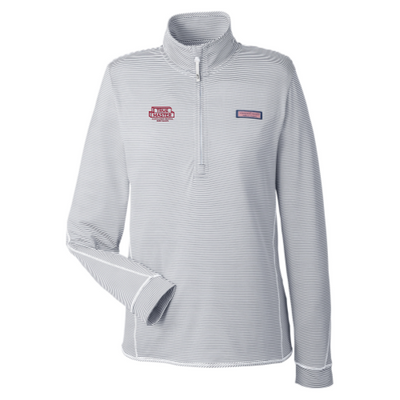True Master - Ladies Microstripe Sankaty Half-Zip Pullover Vineyard Vines v2