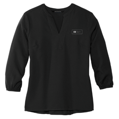 EETech - MERCER+METTLE Women's Stretch Crepe 3/4-Sleeve Blouse MM2011