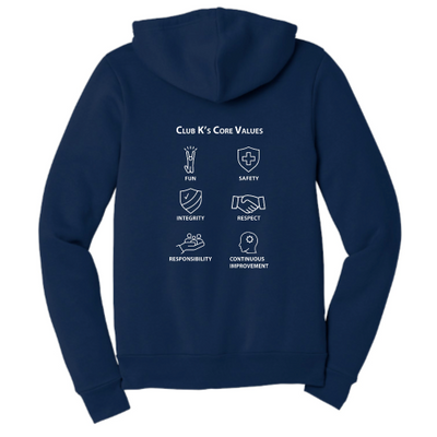 ClubKAfterSchoolZone - Unisex Sponge Fleece Full-Zip Hooded Sweatshirt