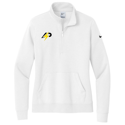 Powersolsolar - PRINTED - Nike Ladies Club Fleece Sleeve Swoosh 1/2-Zip