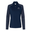 PintlerWMG - Adidas Women's Stripe Block Quarter-Zip Pullover v1
