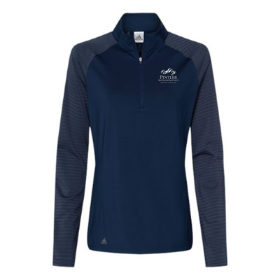 PintlerWMG - Adidas Women's Stripe Block Quarter-Zip Pullover v1