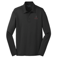 PinkertonIT - Port Authority Silk Touch Performance Long Sleeve Polo - v1