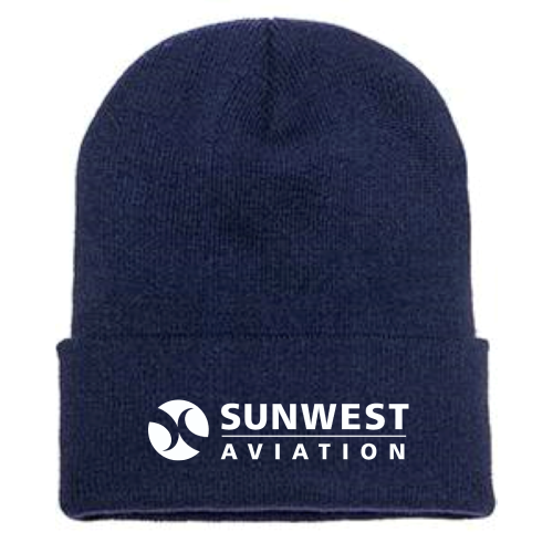 Sunwest Aviation - Cuffed Knit Beanie v1