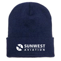 Sunwest Aviation - Cuffed Knit Beanie v1