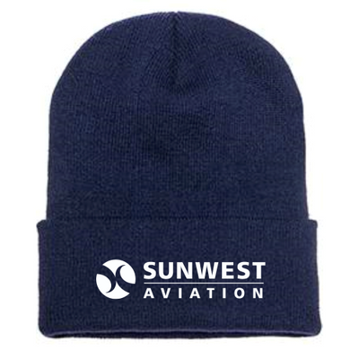 Sunwest Aviation - Cuffed Knit Beanie v1